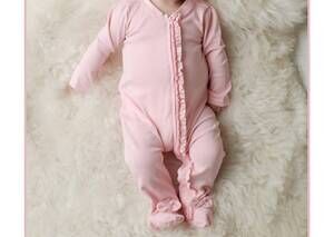 NEW LEMON LOVES LAYETTE newborns and baby girls' lulu romper in pink